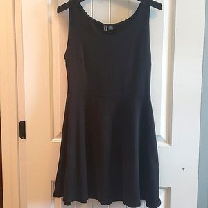A-line black dress
